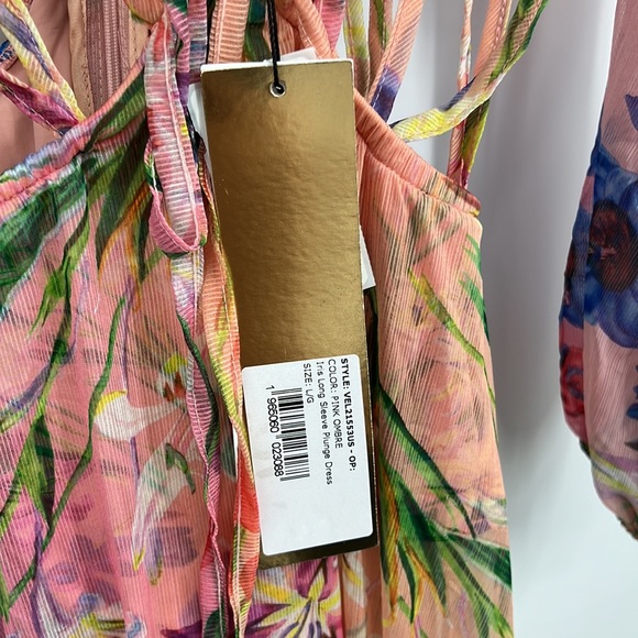 PatBO IRIS LONG SLEEVE PLUNGE DRESS - Picture 8 of 11